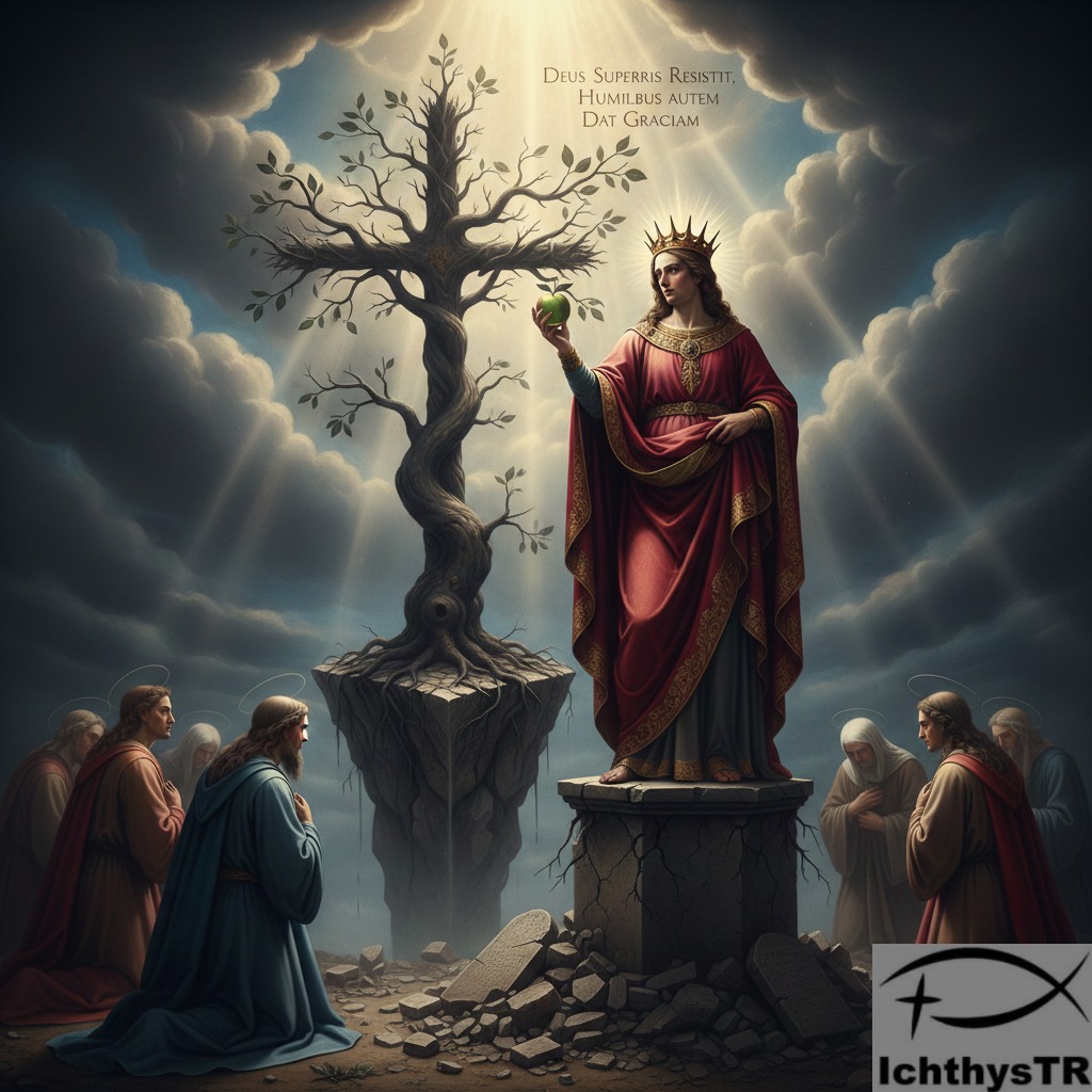 Rab gurur karşında direnir ama alçakgönüllü merhamet eder.