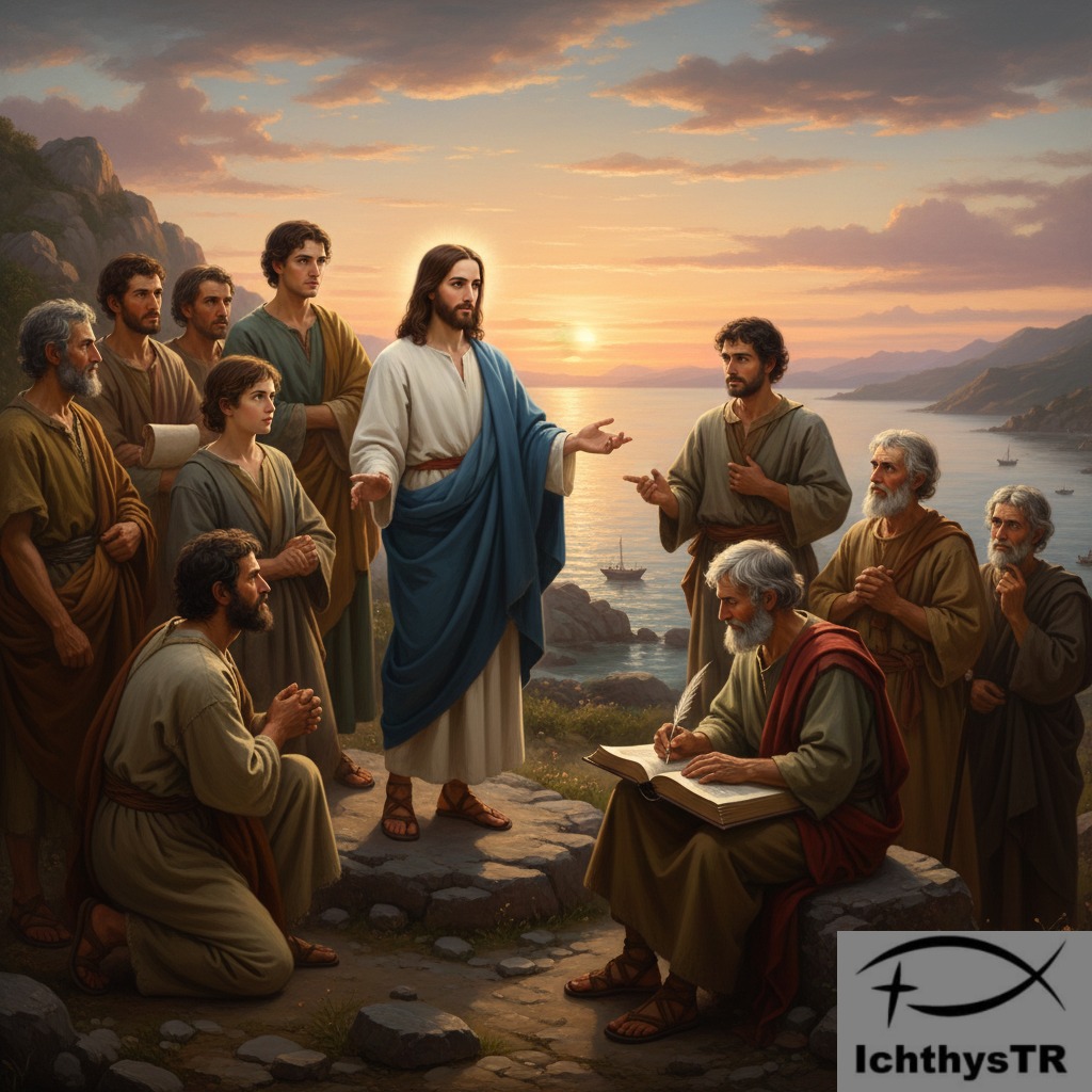 İsa Mesih 12 Havarisiyle birlikte